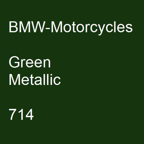 BMW-Motorcycles, Green Metallic, 714.